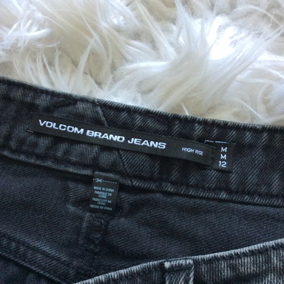 Volcom High Waist Raw Hem Denim Skirt - Picture 7 of 8